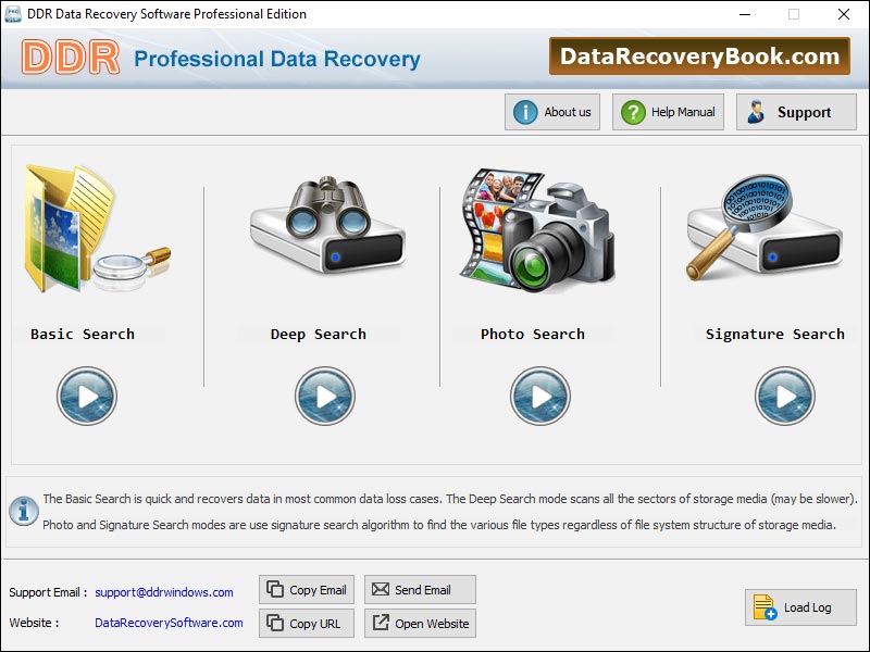 Screenshot of Windows Files Recovery Tool