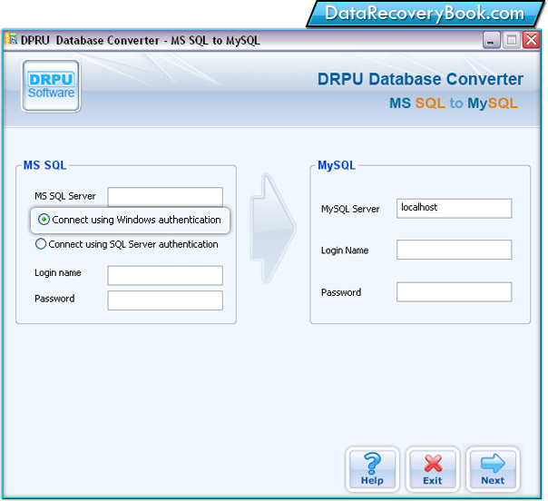 MSSQL to MySQL Database Converter Screenshot