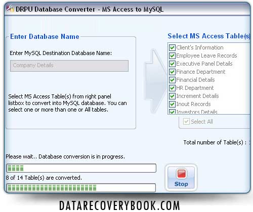 Download, MS access to MySQL, database, migration, software, conversion, tool, convert, migrate, selected, tables, save, data types, attributes, transfer, entire, indexes, translate, MDB, files, merge, destination, records, overwrite, source, format