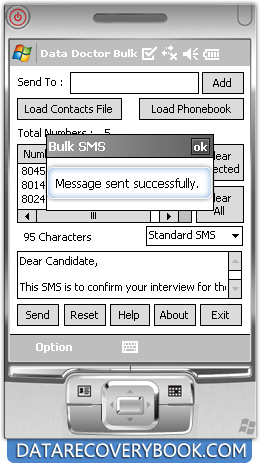 Bulk SMS Software for Pocket PC