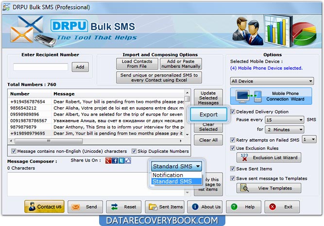 Professional Bulk SMS Software