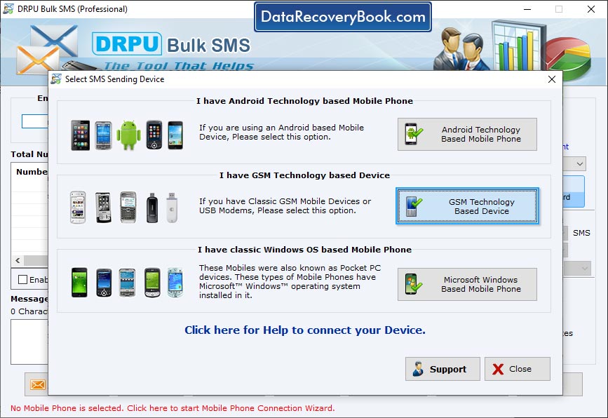 Bulk SMS Software – GSM Mobile Phone