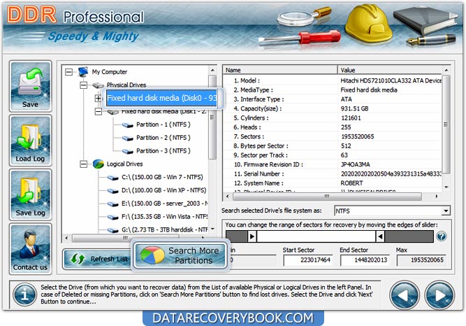 DDR Professional Data Recovery