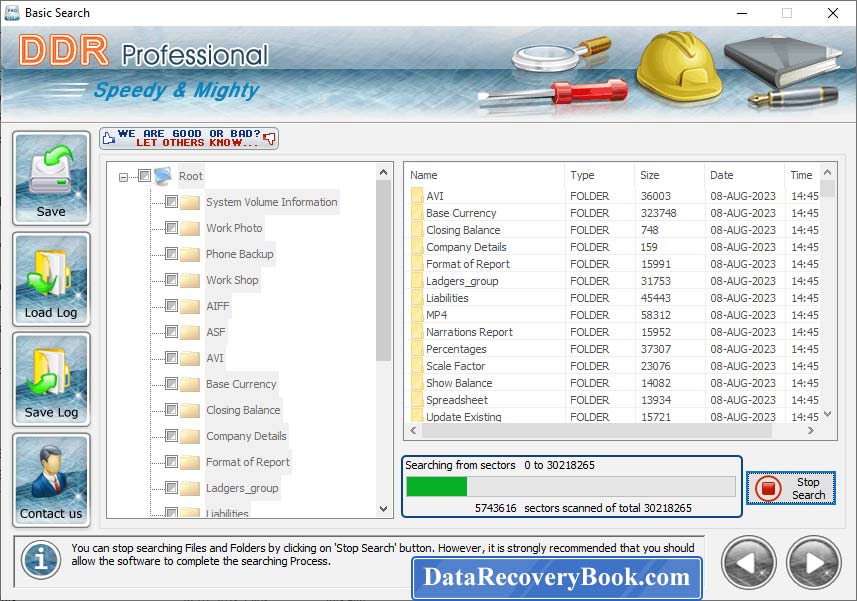 DDR Professional Data Recovery Software