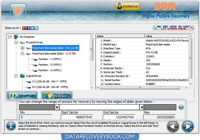 Digital Pictures Recovery