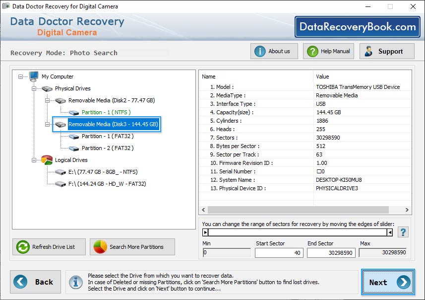 Digital Camera Data Recovery