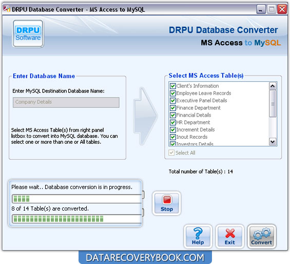 MS Access to MySQL Database Converter