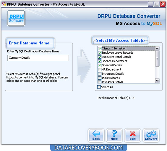 MS Access to MySQL Database Converter