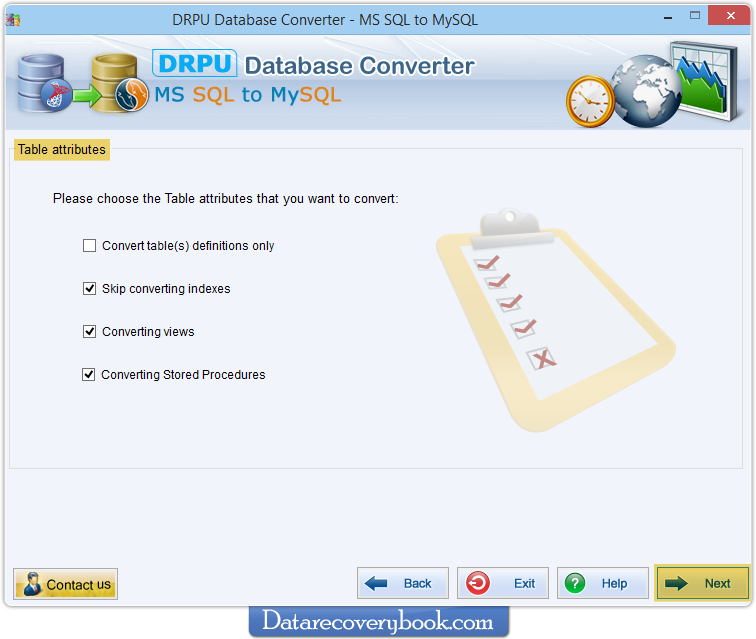 MSSQL to MySQL Database Converter