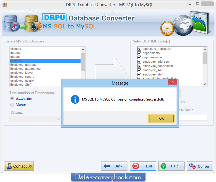  MSSQL to MySQL Database Converter Software