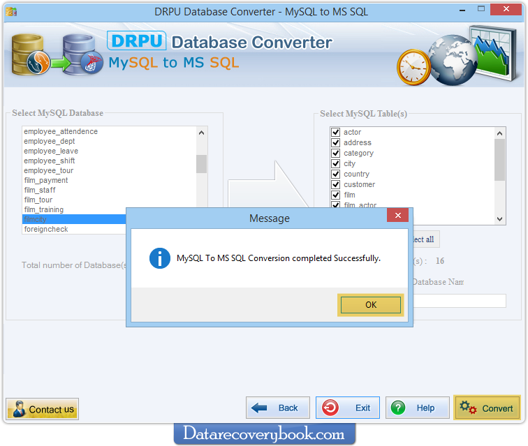 MySQL to MSSQL Database Converter