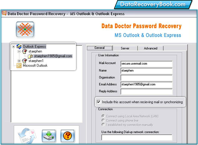 Outlook Express Password Recovery Software