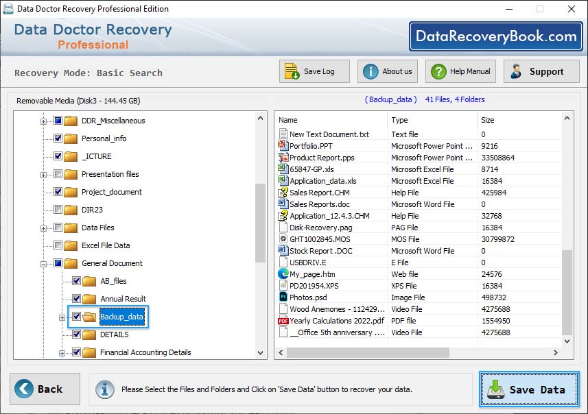 Select  file and folder 