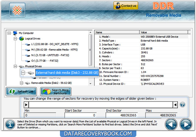 Removable Media Data Recovery