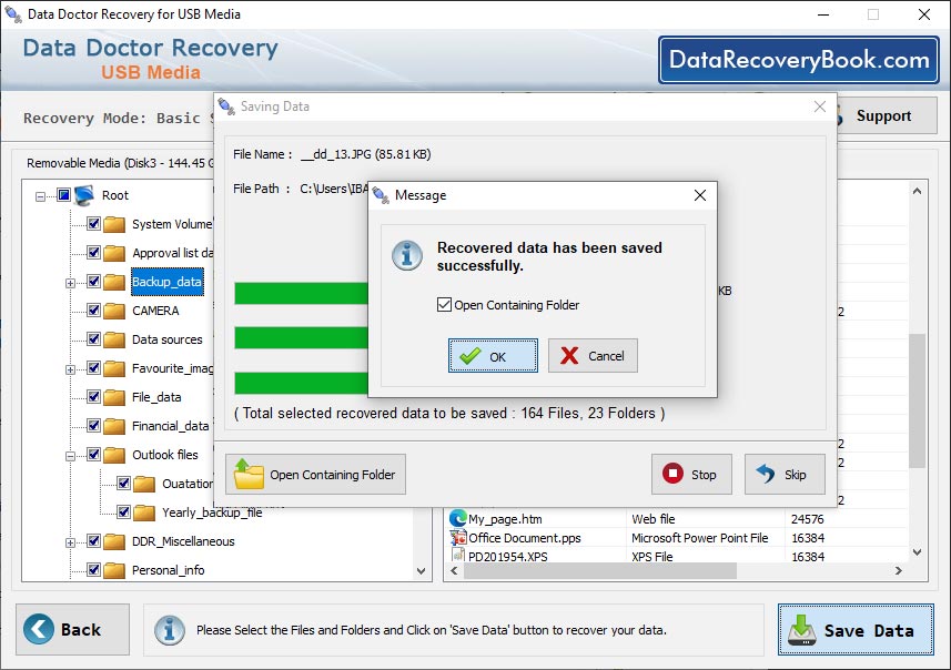 Removable Media Data Recovery