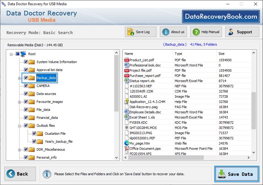 Removable Media Data Recovery 